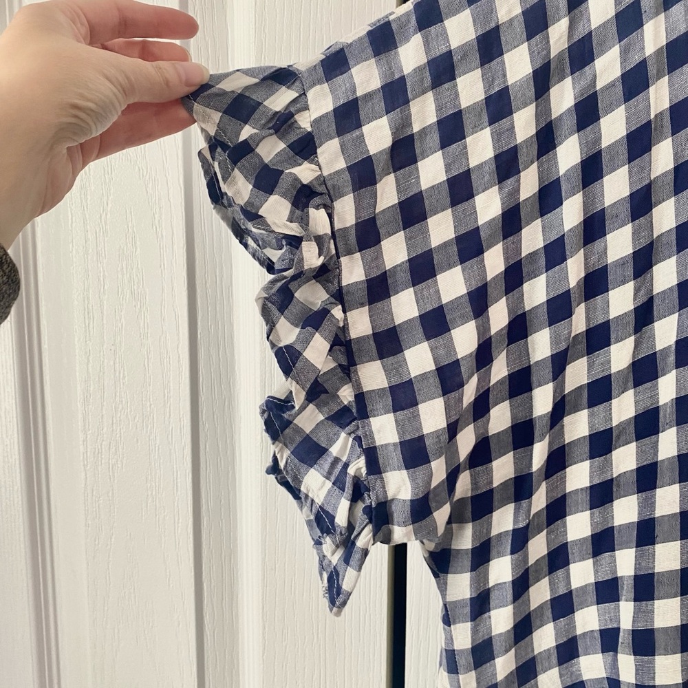 Maeve flounced gingham blouse - Picture 4 of 8